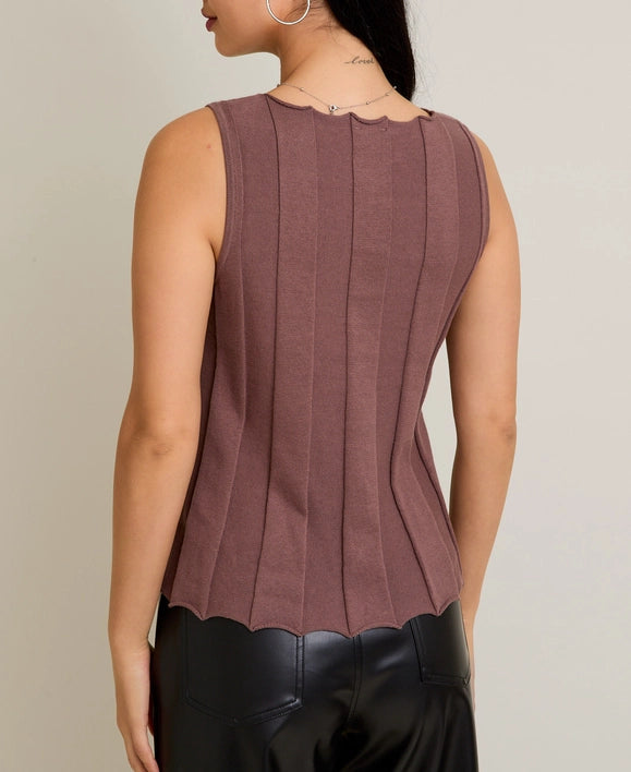Everleigh Sweater Tank Mocha