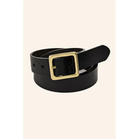 Faux Leather Square Belt