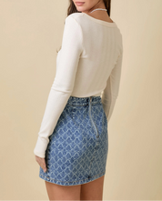 The Cream Eloise Ribbon Knit Top