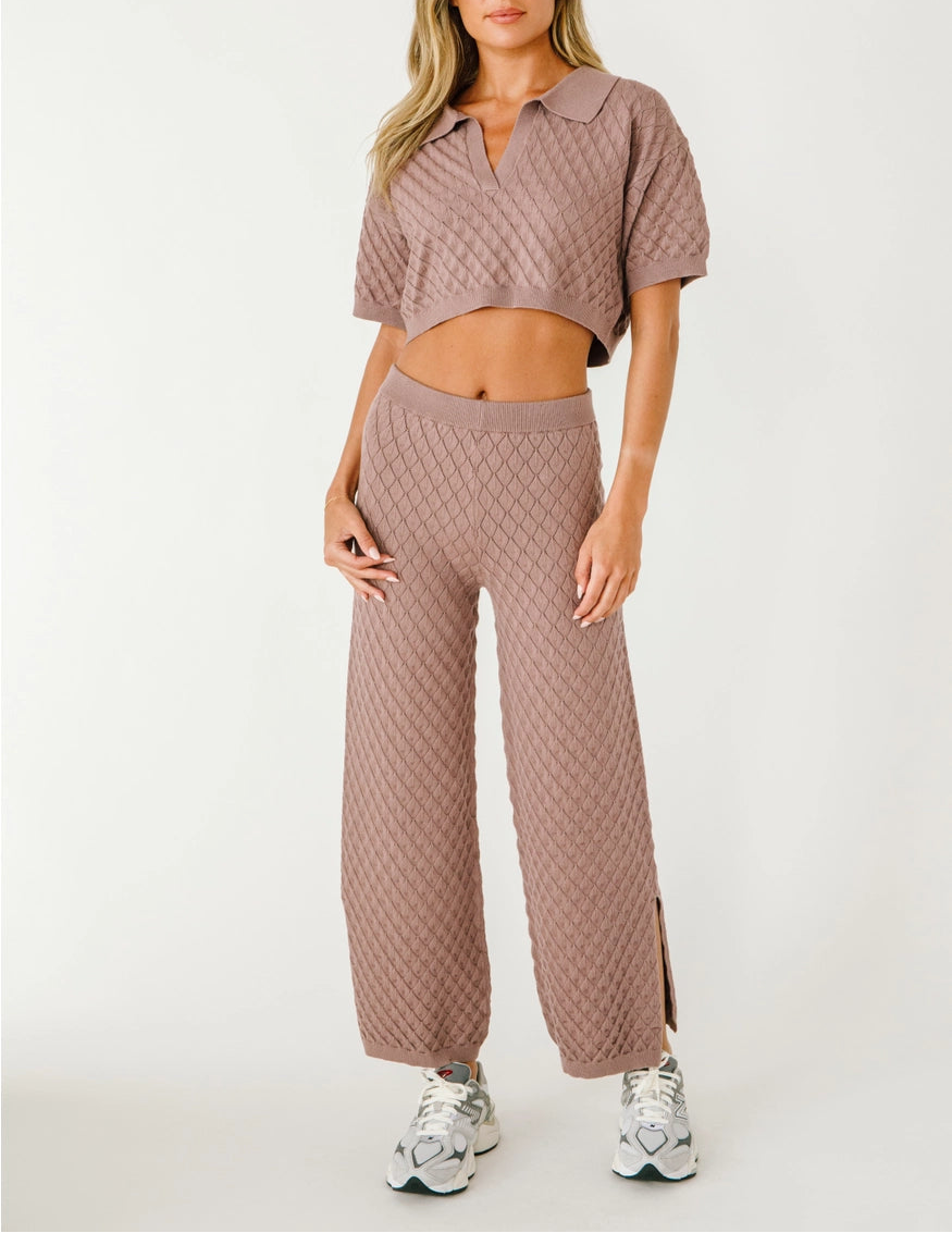 Darla Diamond Knit Set