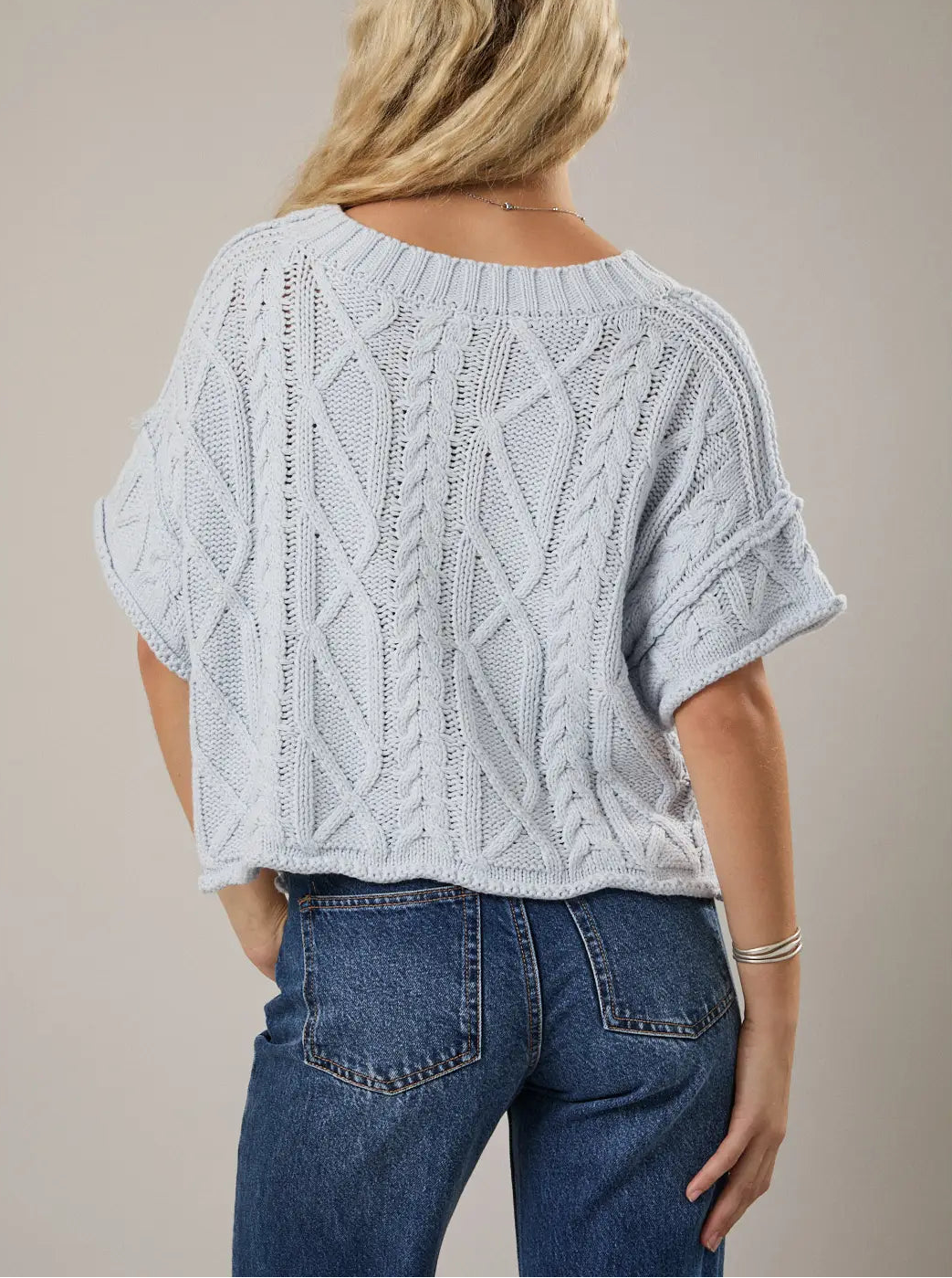 The Spring Bloom Sweater LT Blue