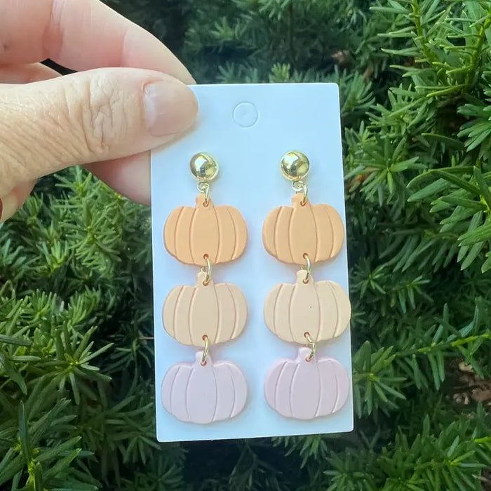 Pumpkin Ombre Acrylic Earrings