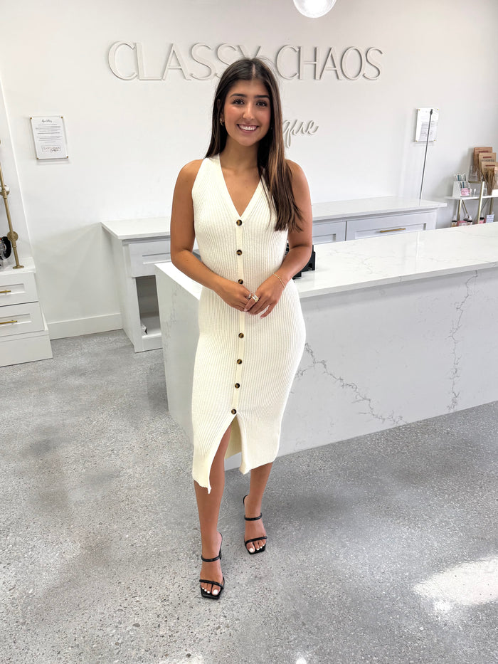 Brittany Button Dress