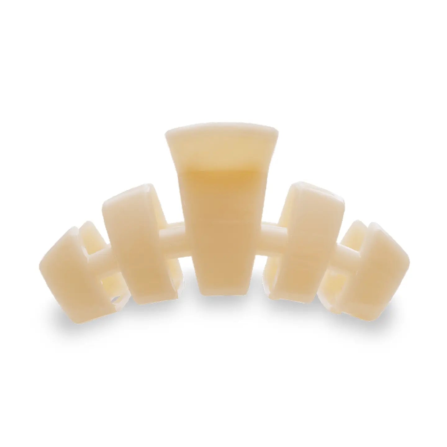 Small Classic Hair Clip Almond Beige