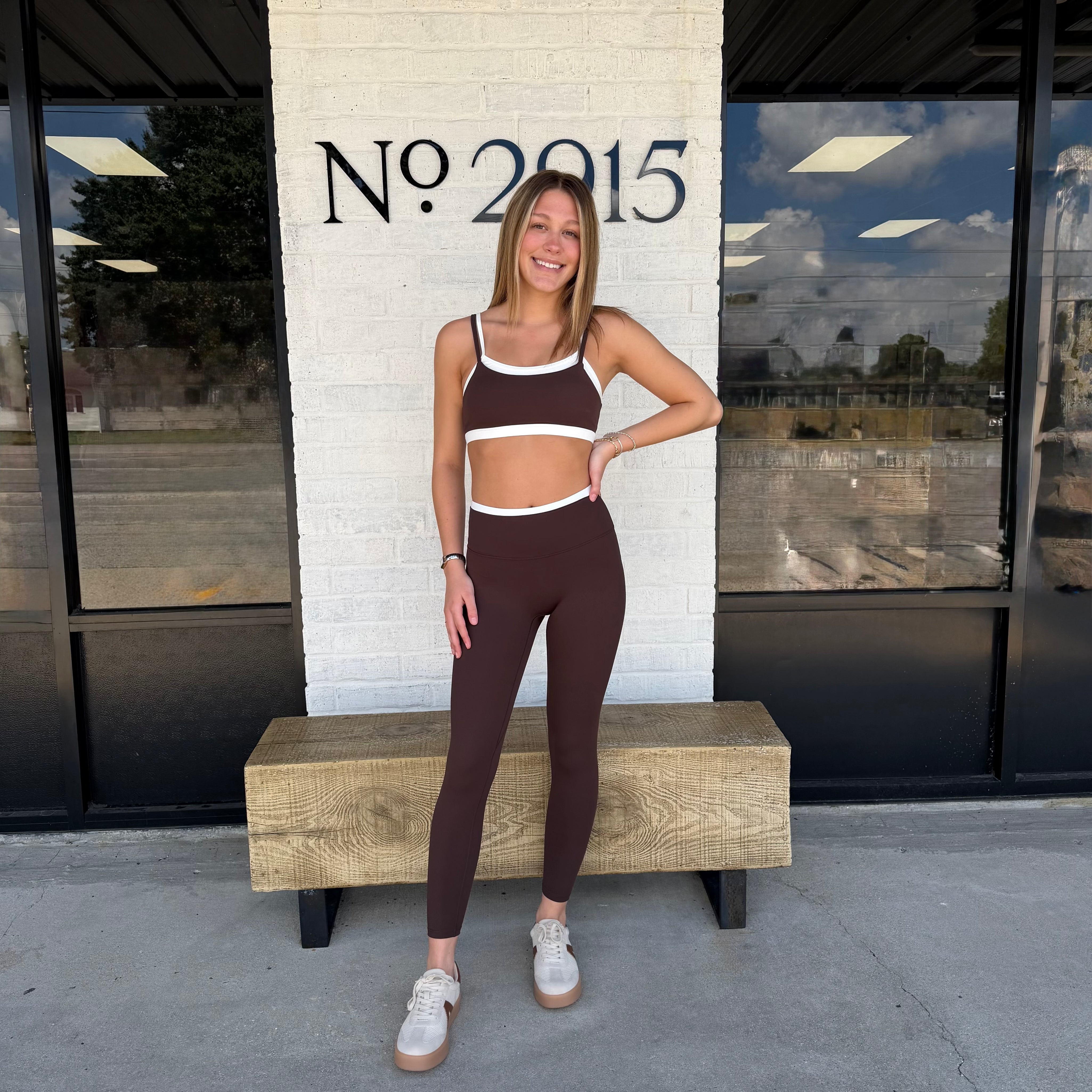 Layered Luxe Sports Bra Mocha