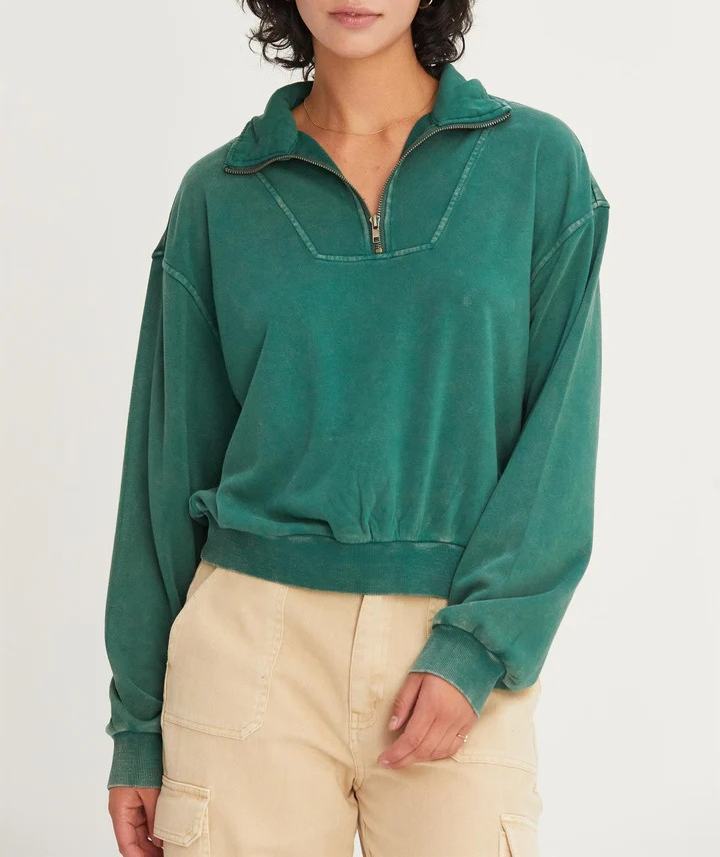 Zoe Half Zip Sweatshirt