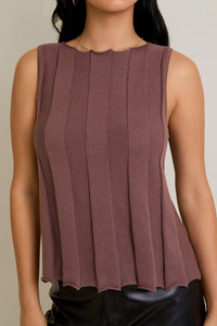 Everleigh Sweater Tank Mocha