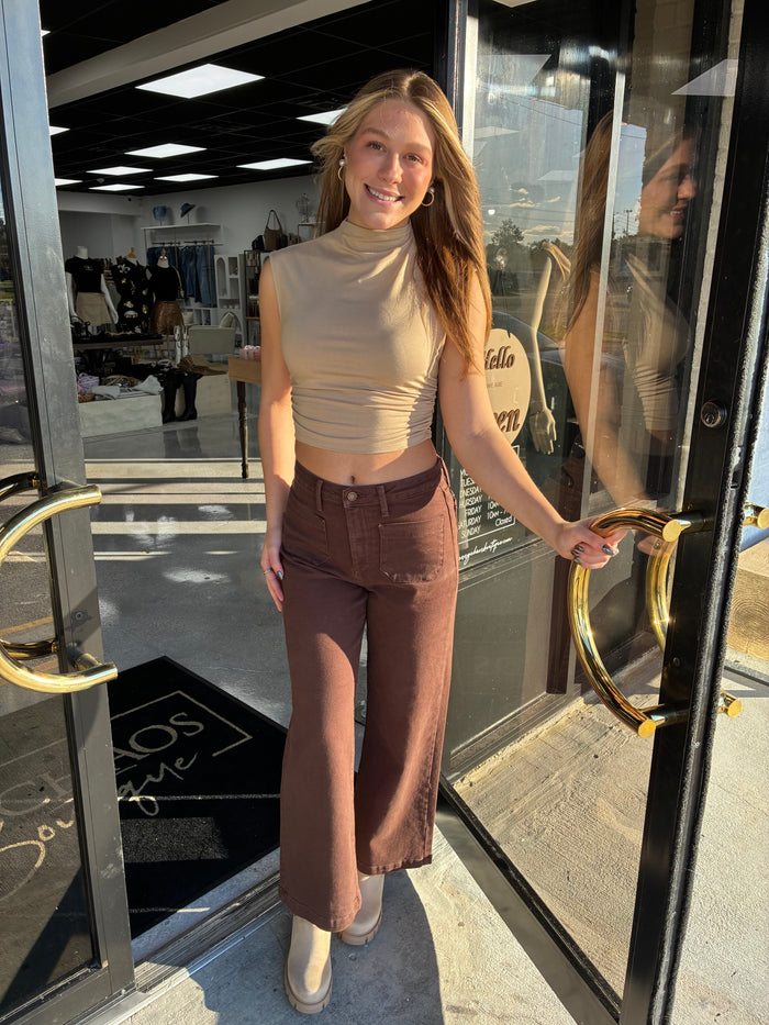 Malani Mock Neck Top