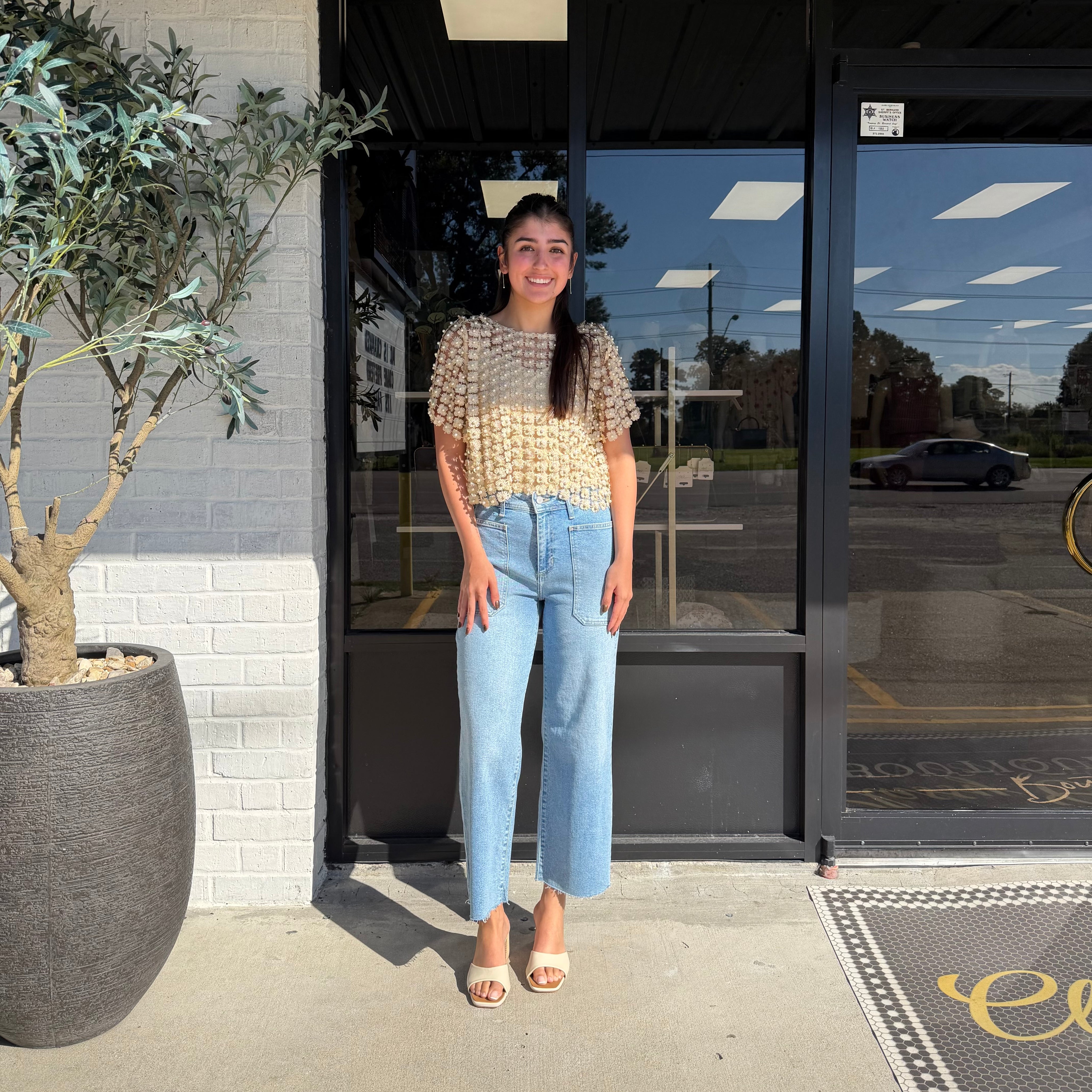 The Golden Hour Pearl Top