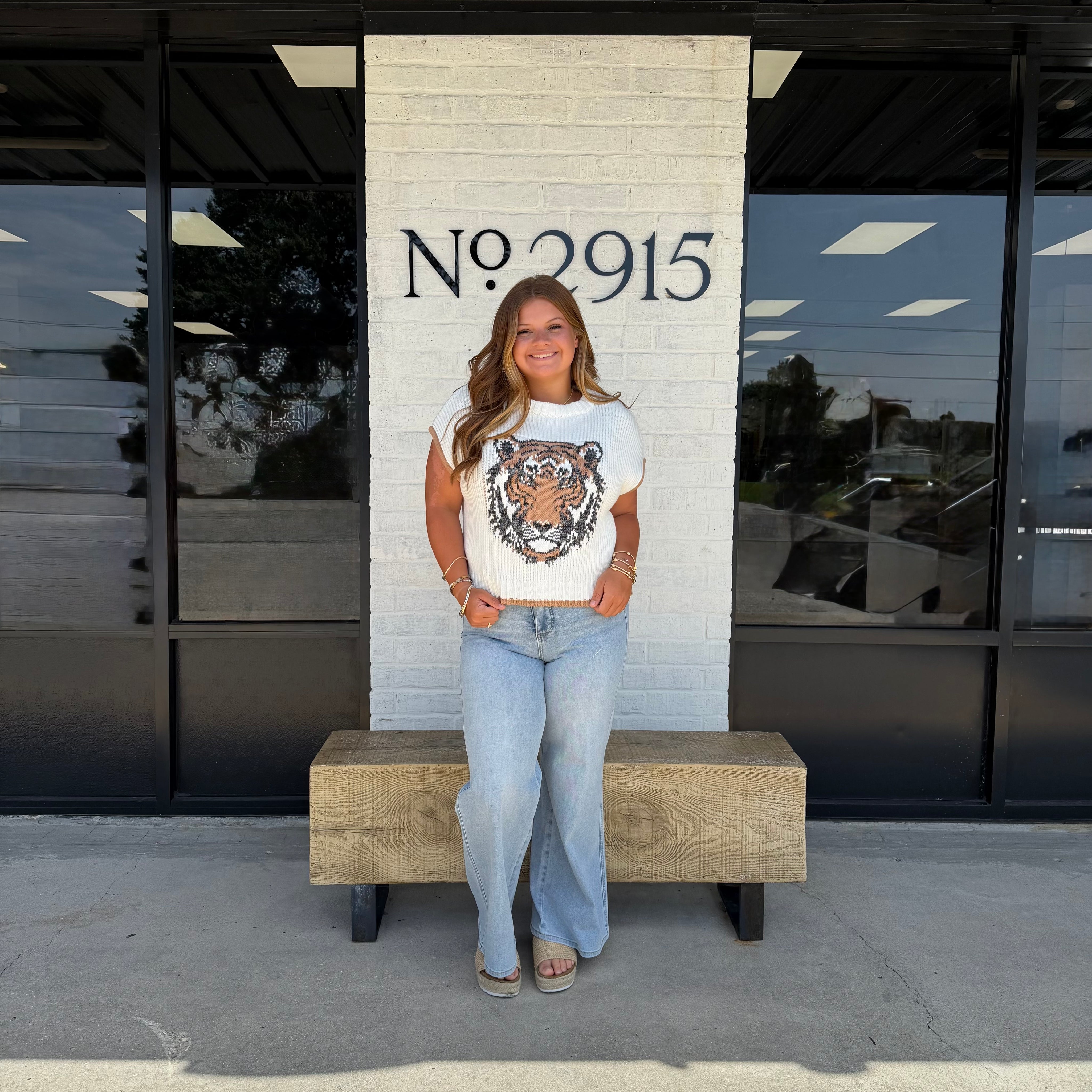 Tiger Spirit Sweater Vest Top