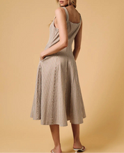 The Savannah Stripe Midi Dress
