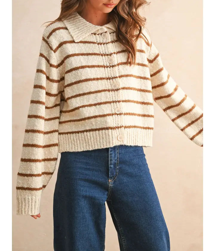 Scarlett Striped Cardigan