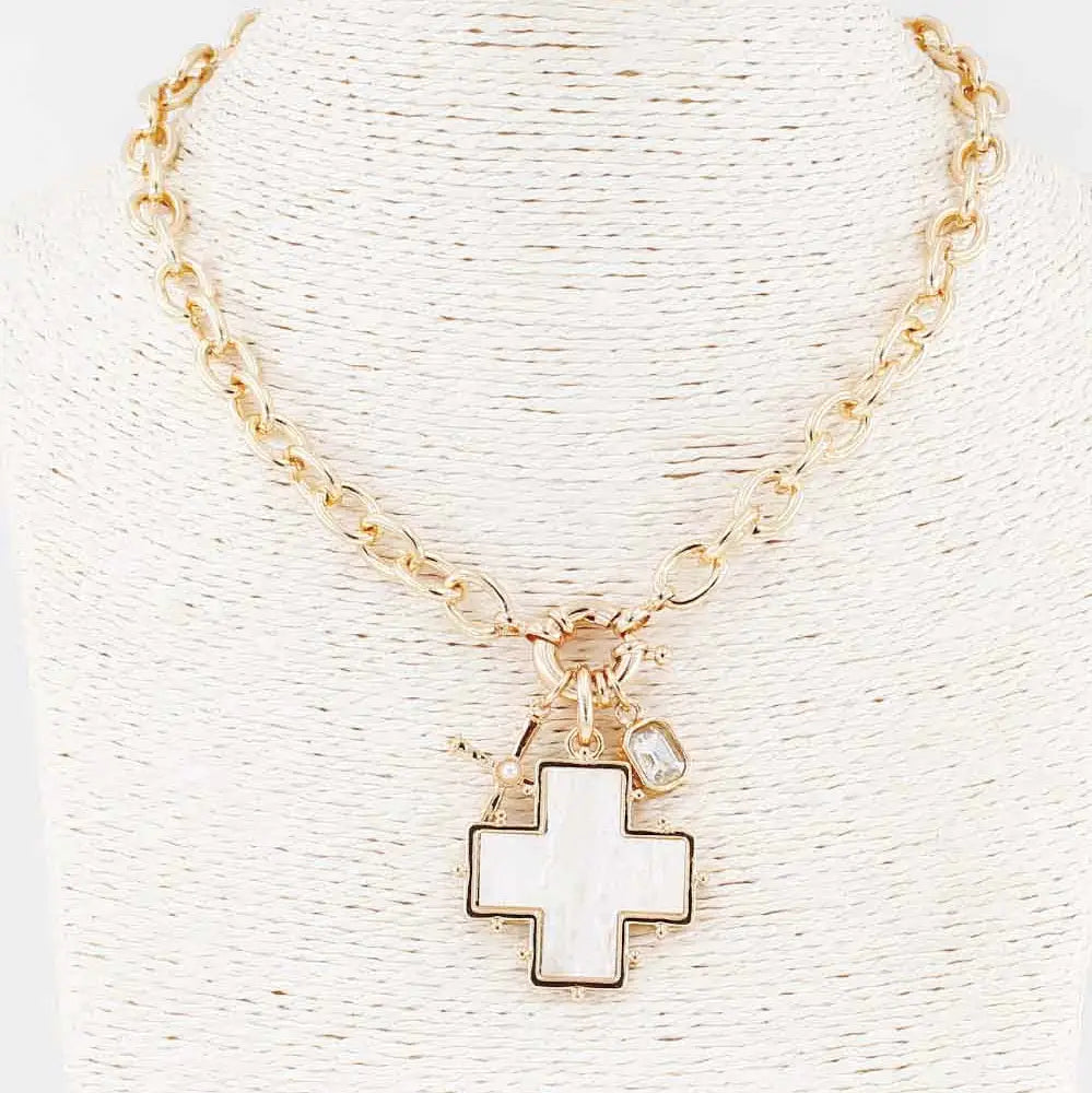 Grace & Gold Cross Necklace
