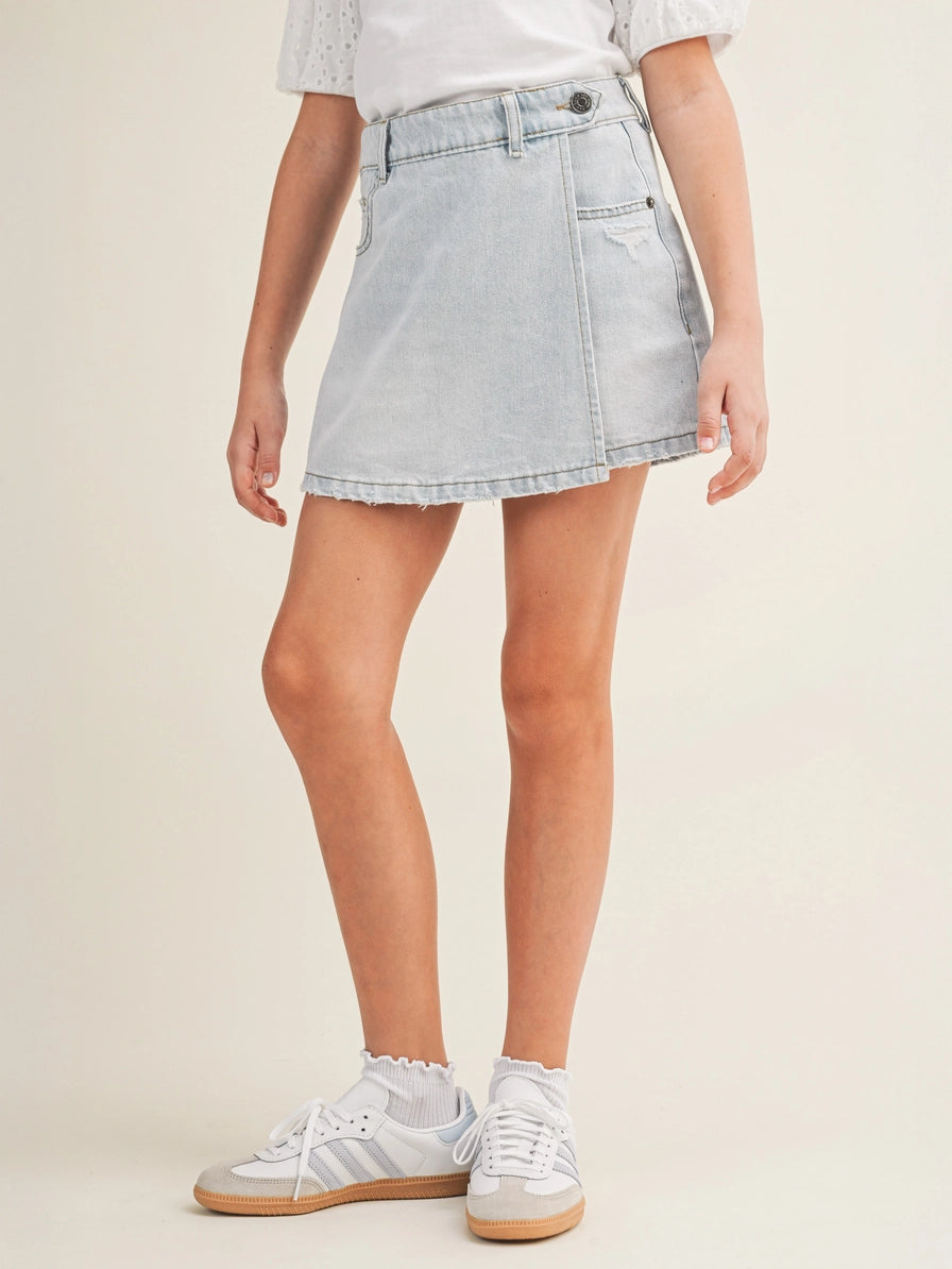 Sunny Day Tween Denim Skort