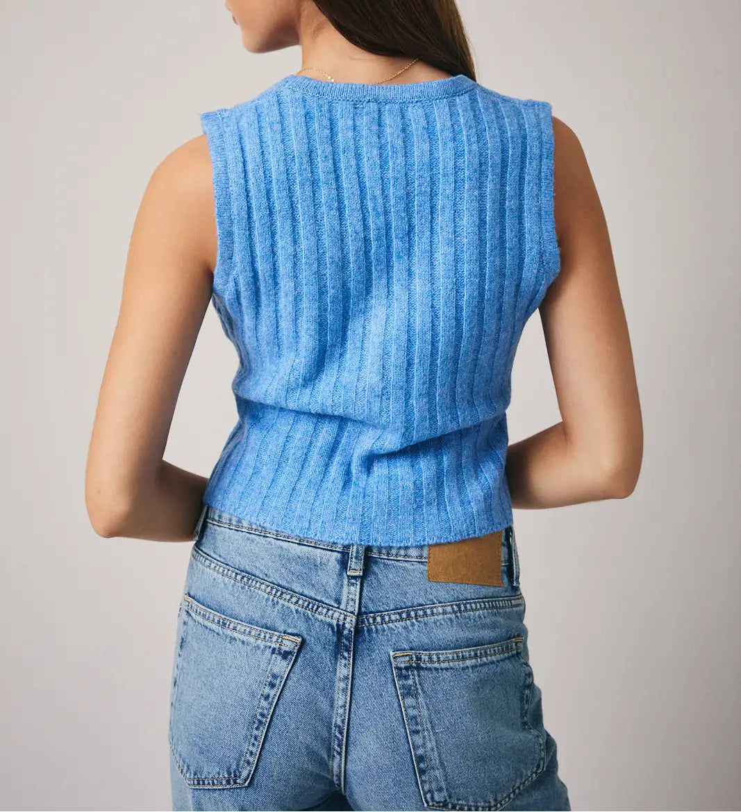 The Kiva Knit Button Tank