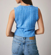 The Kiva Knit Button Tank