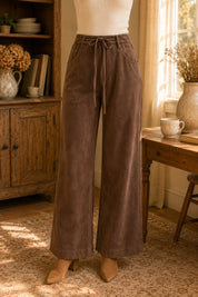 The Willow Wide Leg Pants Brown