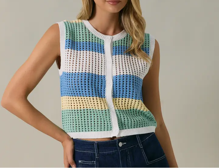 Boardwalk Breeze Knit Tank Top