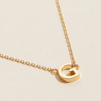 Gold Dipped Initial Letter Necklace