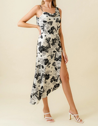 Farrah Floral Print Midi Dress