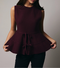 The Bow Tie Peplum Top