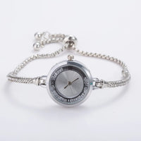 Harper Silver Adjustable Watch Bracelet