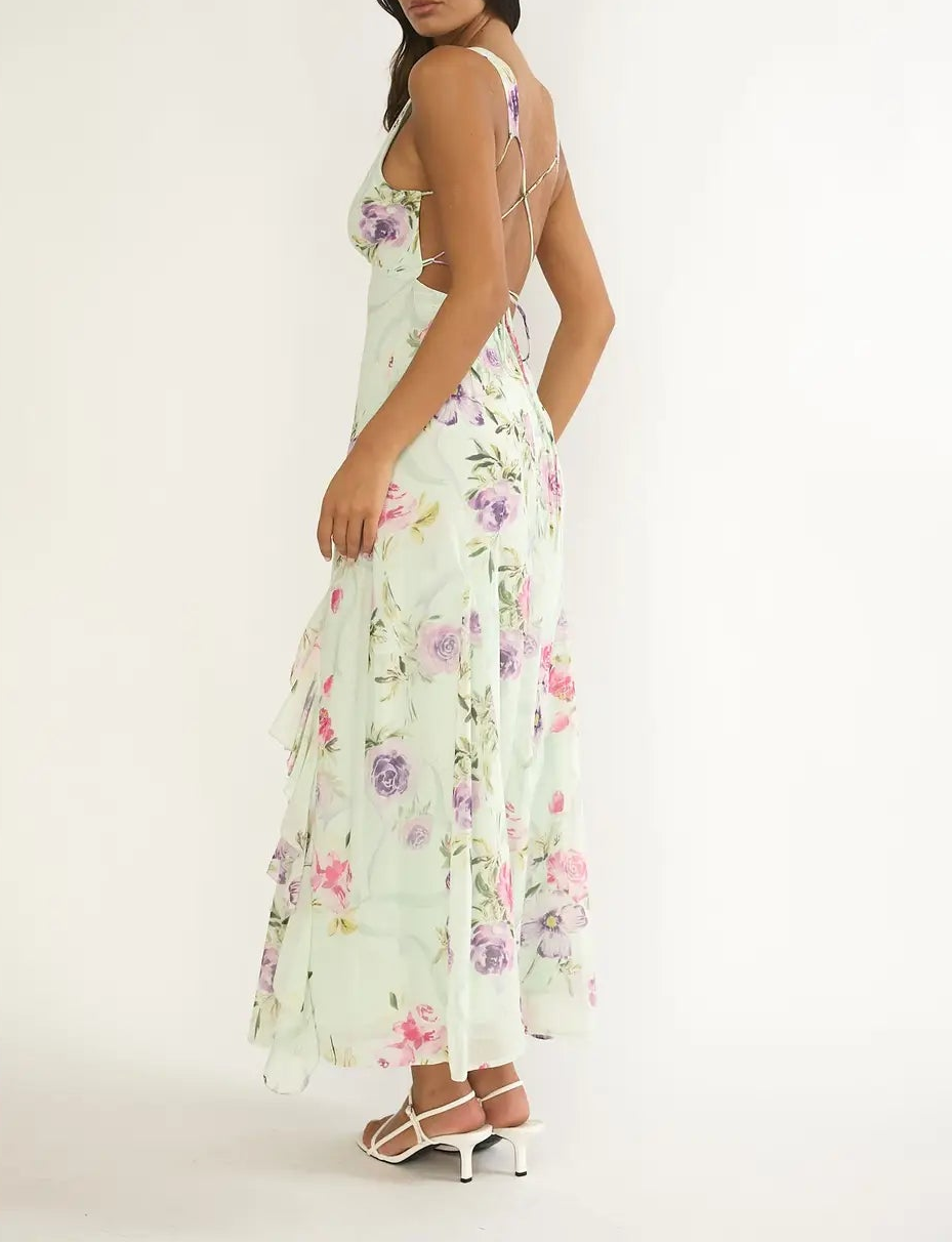 Flora Cascade Maxi Dress