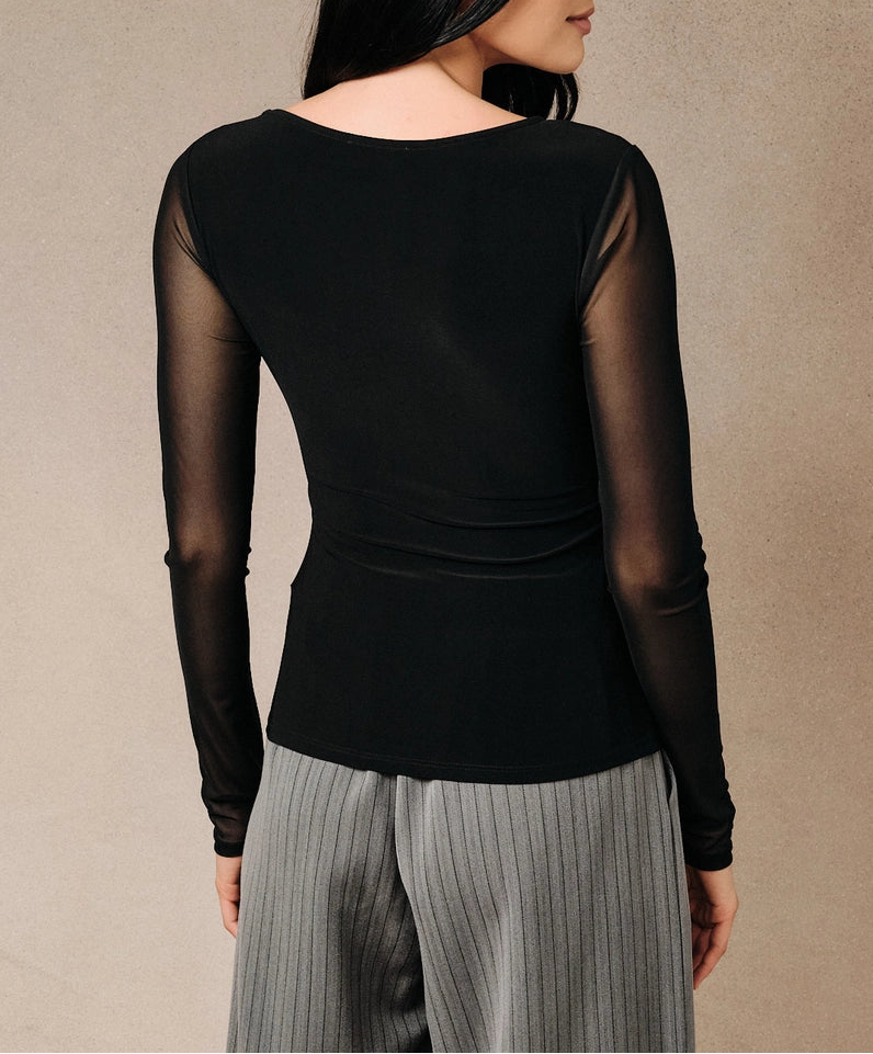 The Sloane Mesh Top