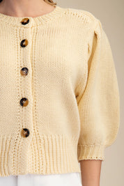 Sweet Bloom Sweater Top Yellow