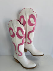 Pink Bow Tall Boot