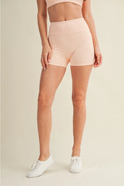 Picnic Perfect Biker Shorts Peach