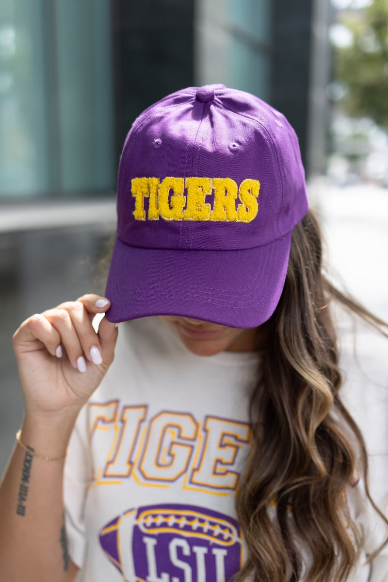 Tigers Purple Baseball Cap