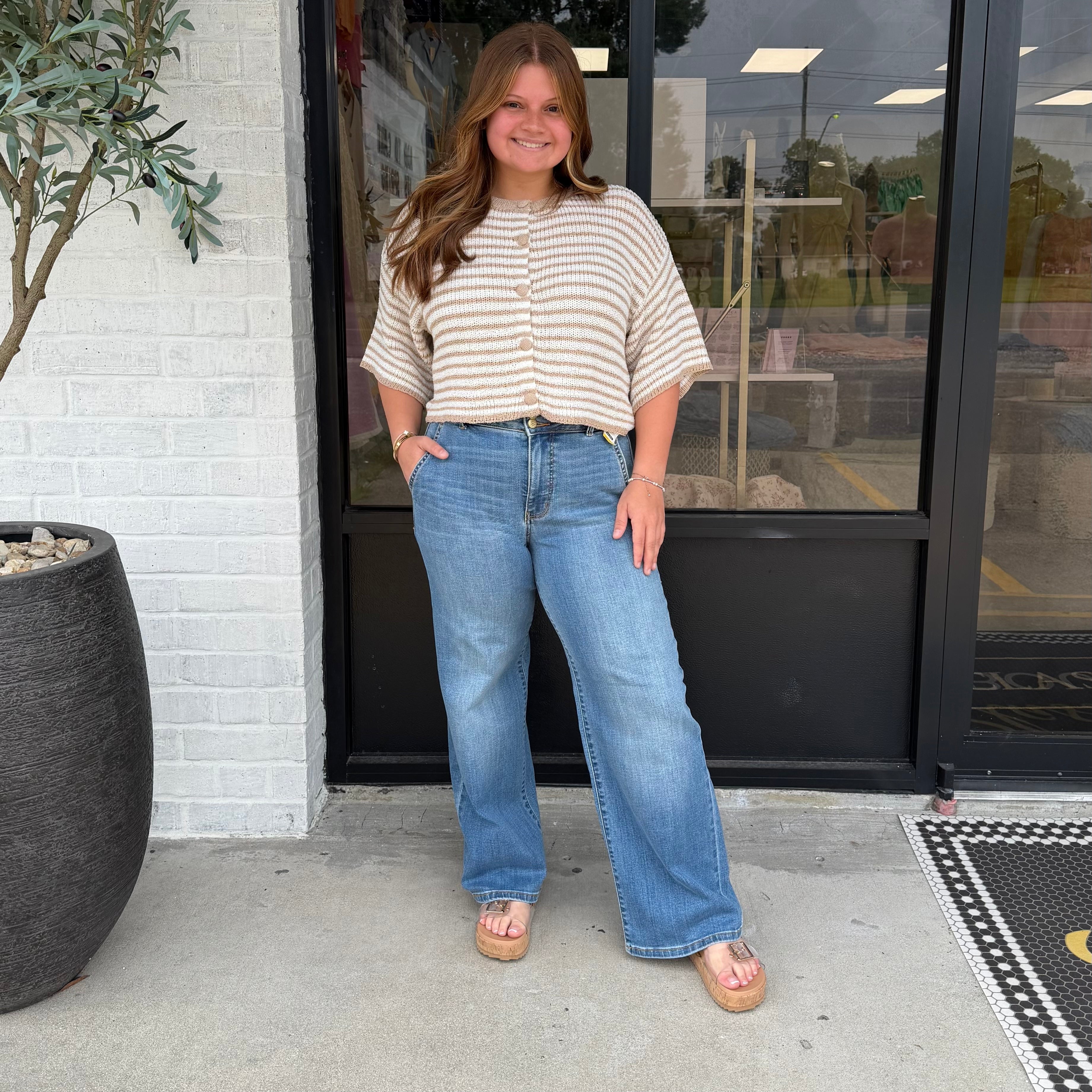 The Hampton Stripe Cardigan