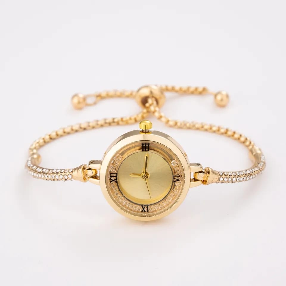 Harper Gold Adjustable Watch Bracelet