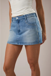 Studded City Skort