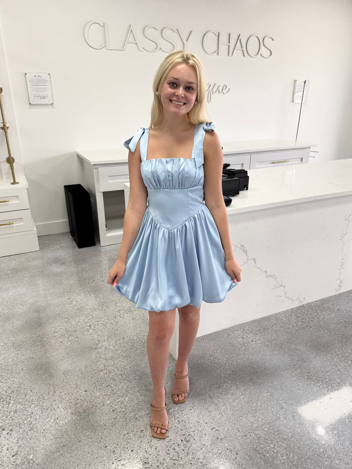 Beth Bubble Mini Dress