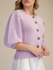 Sweet Bloom Sweater Top Lavender