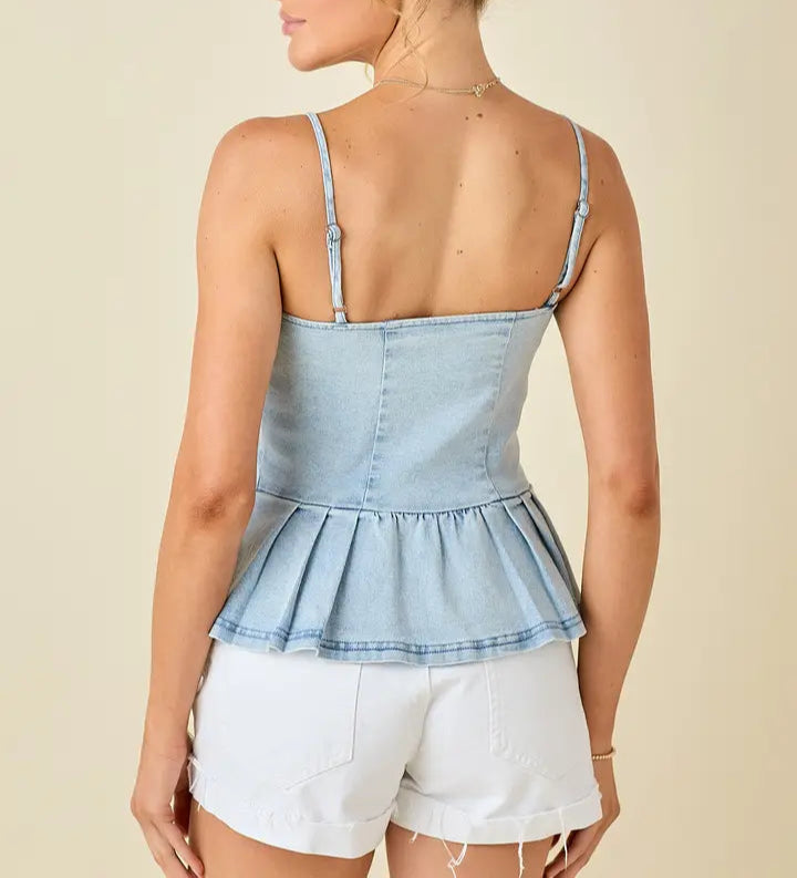 Candice Denim Top