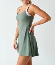 The On The Move Active Dress Olive
