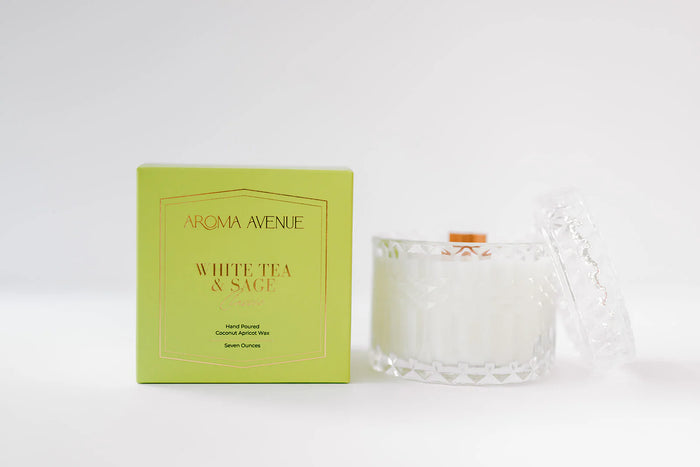 Aroma Avenue White Tea & Sage 7oz Candle