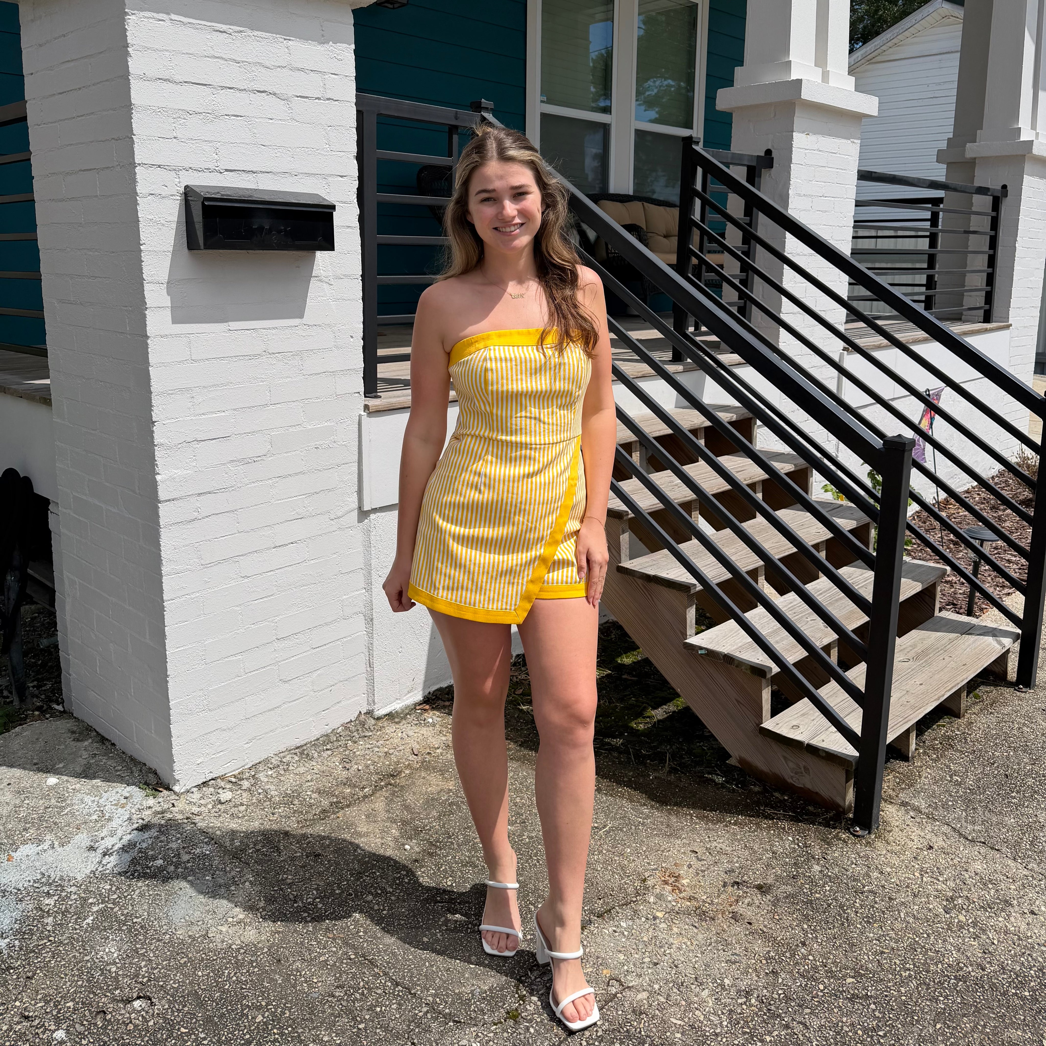 The Amalfi Stripe Romper