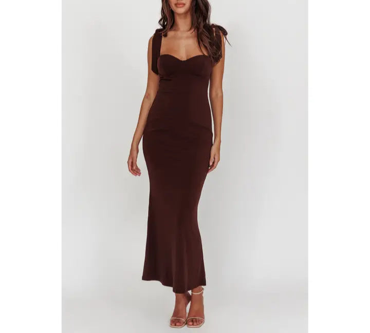 Rylee Maxi Dress Brown