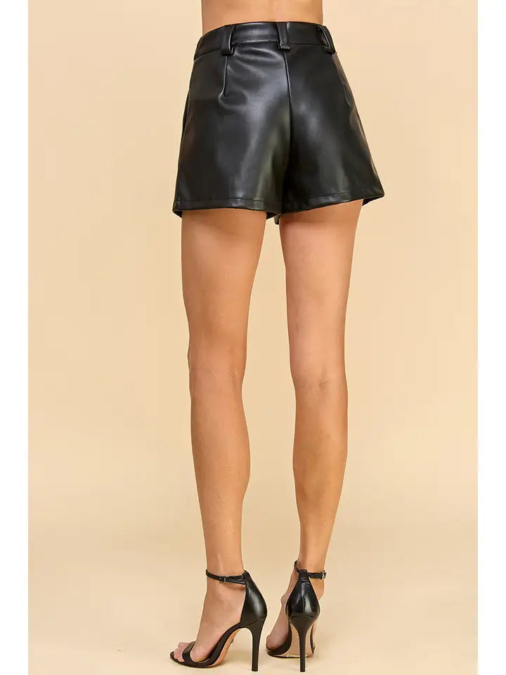 Colette Faux Leather Shorts