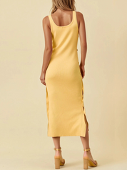 Buttercup Button Midi Dress