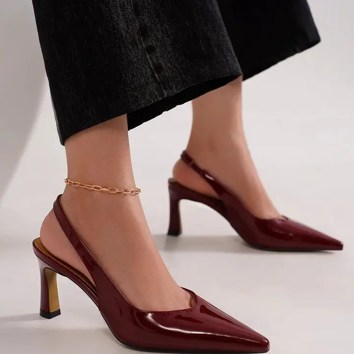 Trinee Burgundy Pumps