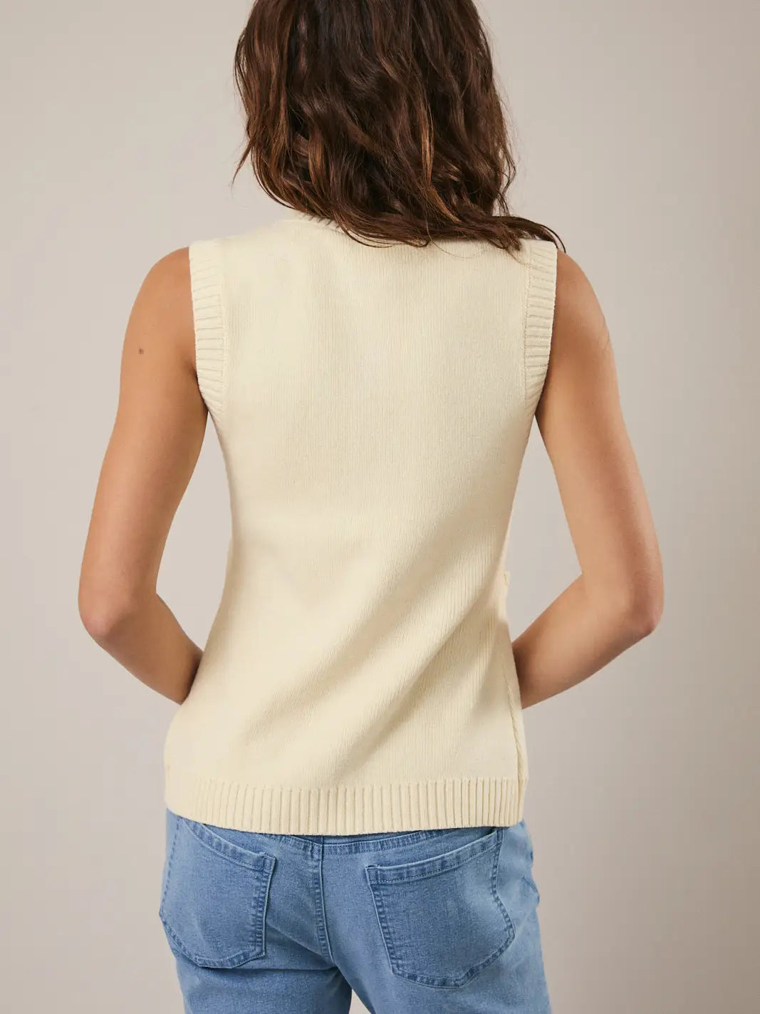 The Ivy Knit Vest Butter