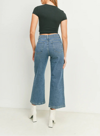 Meredith Med Wide Leg Jeans