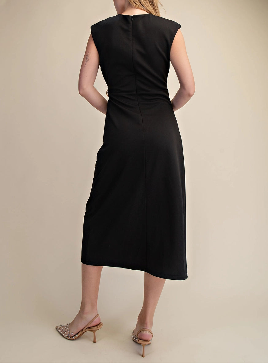 The Nightfall Midi Dress Black