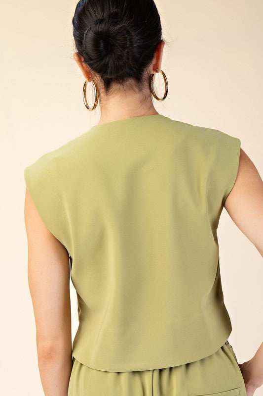 Bailey Button Vest Pants Set