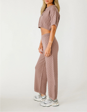 Darla Diamond Knit Set